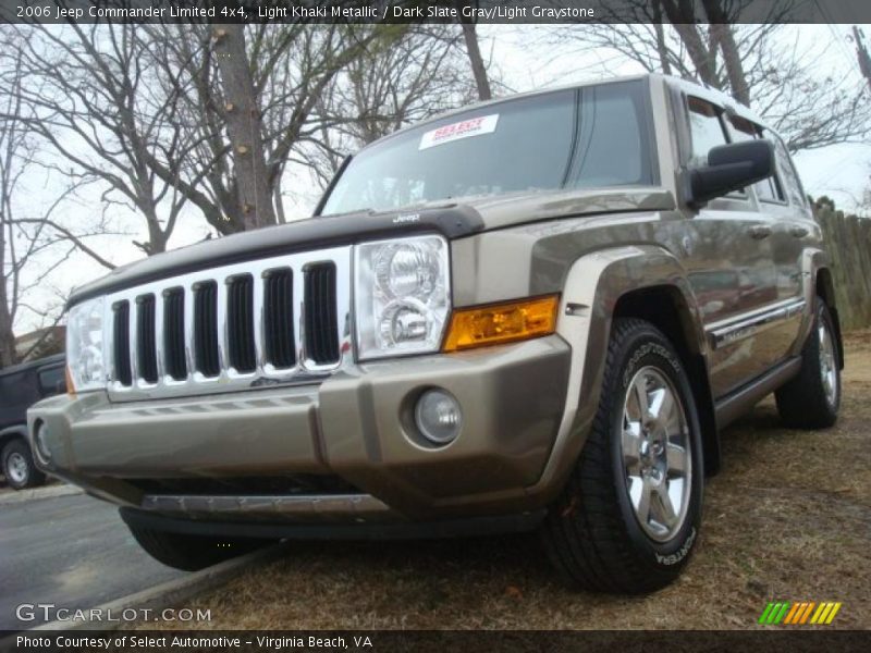 Light Khaki Metallic / Dark Slate Gray/Light Graystone 2006 Jeep Commander Limited 4x4