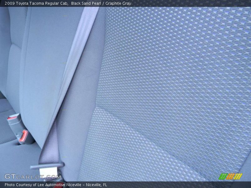 Black Sand Pearl / Graphite Gray 2009 Toyota Tacoma Regular Cab