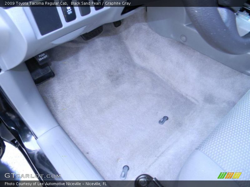 Black Sand Pearl / Graphite Gray 2009 Toyota Tacoma Regular Cab