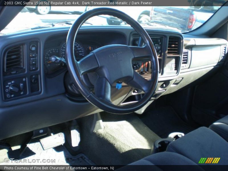 Dark Toreador Red Metallic / Dark Pewter 2003 GMC Sierra 1500 SLE Regular Cab 4x4