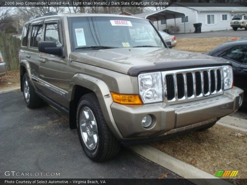 Light Khaki Metallic / Dark Slate Gray/Light Graystone 2006 Jeep Commander Limited 4x4