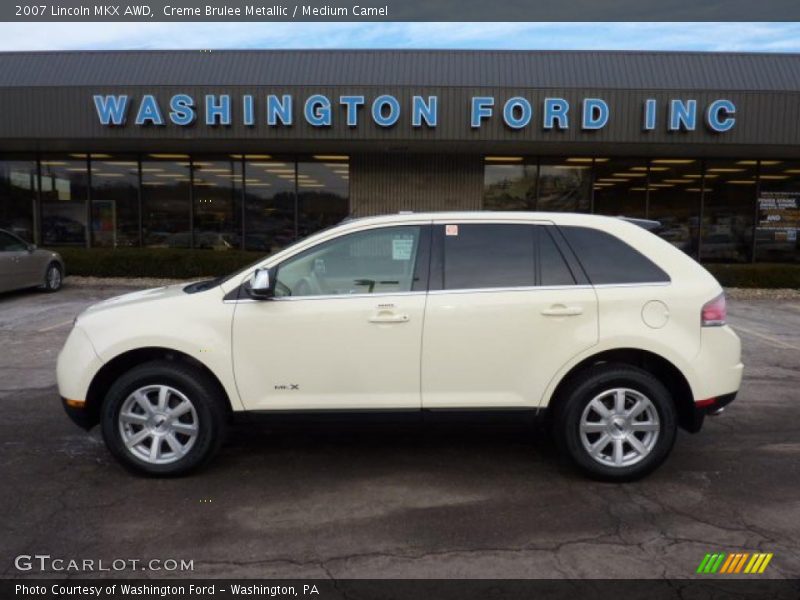 Creme Brulee Metallic / Medium Camel 2007 Lincoln MKX AWD