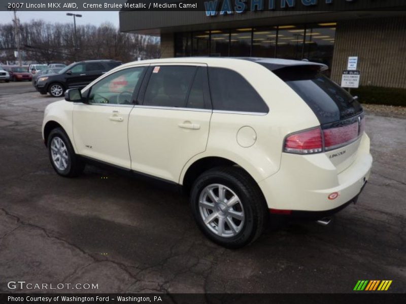 Creme Brulee Metallic / Medium Camel 2007 Lincoln MKX AWD