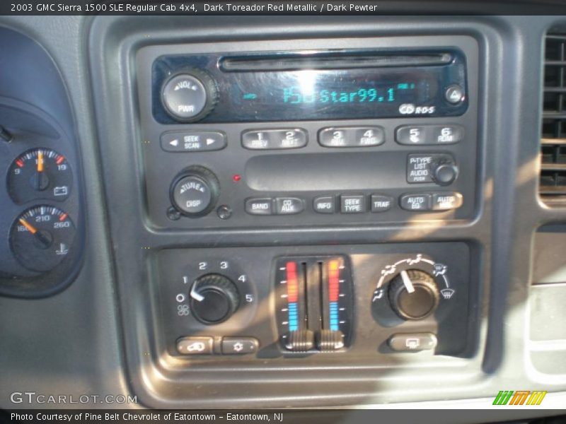 Dark Toreador Red Metallic / Dark Pewter 2003 GMC Sierra 1500 SLE Regular Cab 4x4