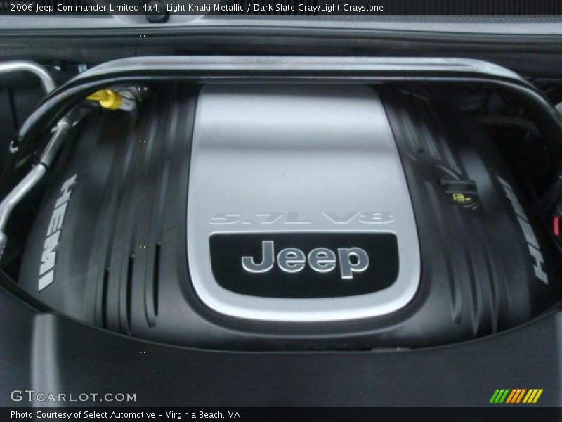 Light Khaki Metallic / Dark Slate Gray/Light Graystone 2006 Jeep Commander Limited 4x4