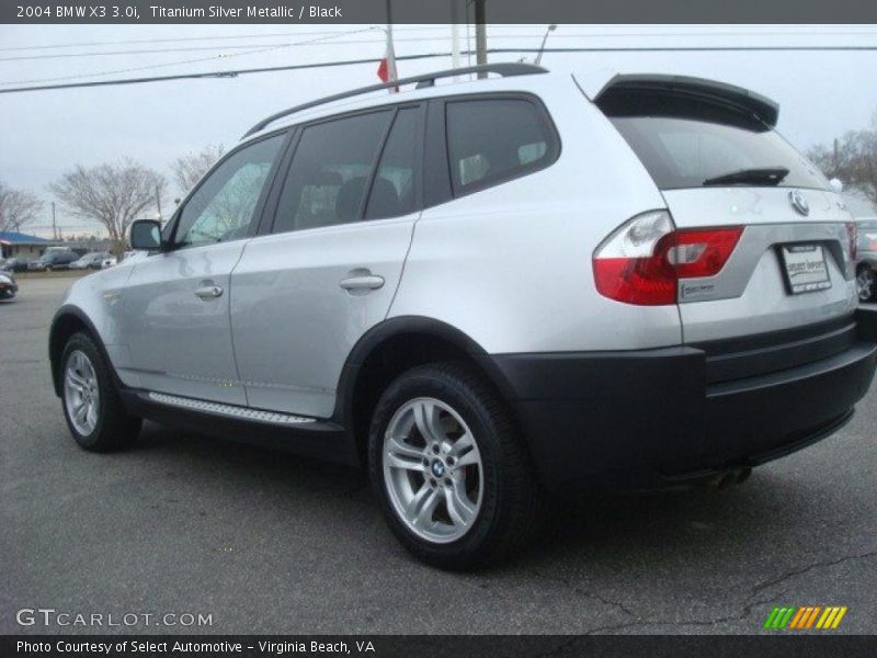 Titanium Silver Metallic / Black 2004 BMW X3 3.0i