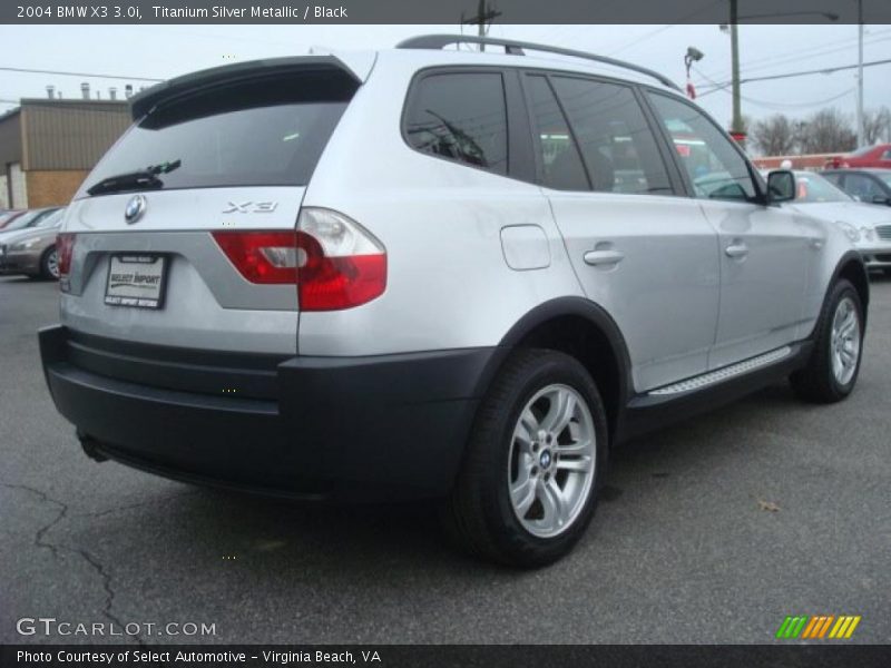 Titanium Silver Metallic / Black 2004 BMW X3 3.0i