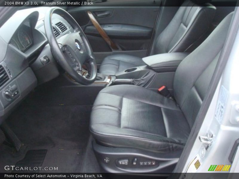 Titanium Silver Metallic / Black 2004 BMW X3 3.0i