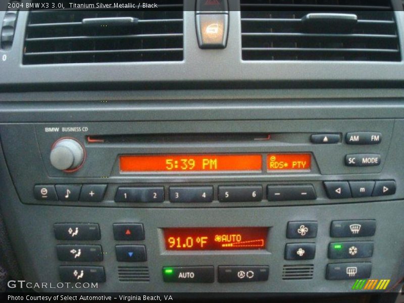 Titanium Silver Metallic / Black 2004 BMW X3 3.0i