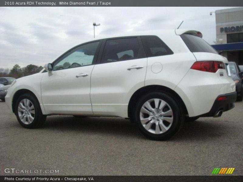 White Diamond Pearl / Taupe 2010 Acura RDX Technology