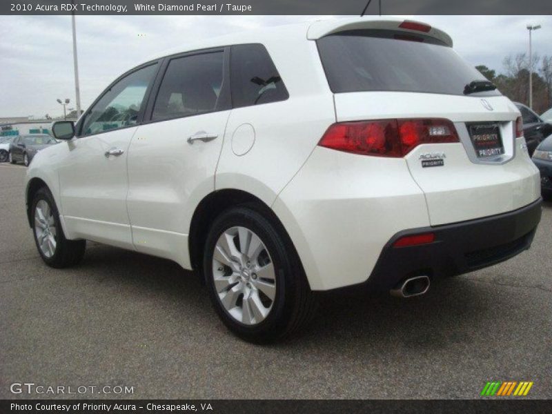 White Diamond Pearl / Taupe 2010 Acura RDX Technology