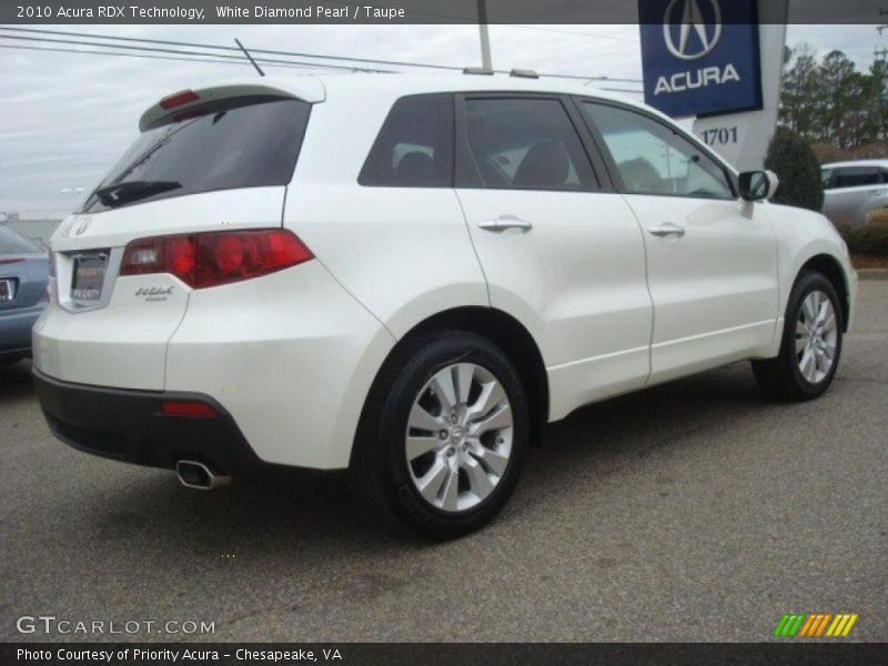White Diamond Pearl / Taupe 2010 Acura RDX Technology