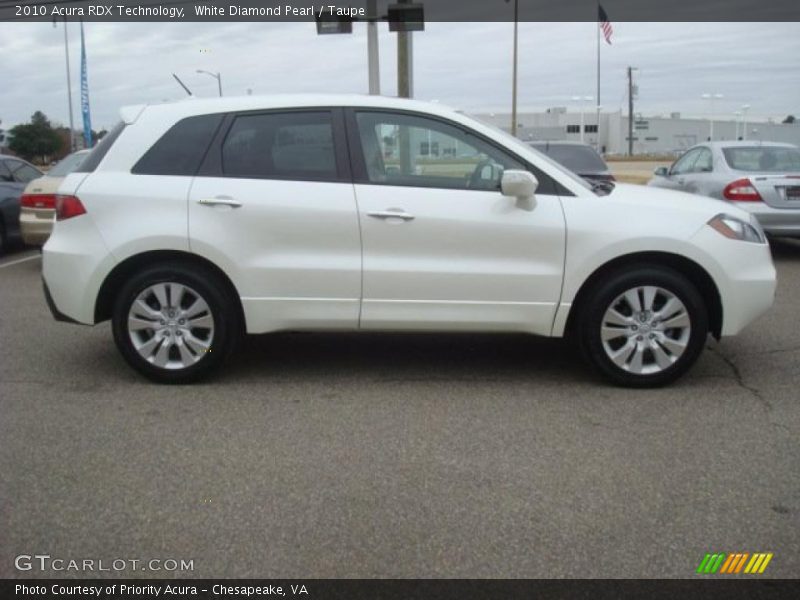 White Diamond Pearl / Taupe 2010 Acura RDX Technology