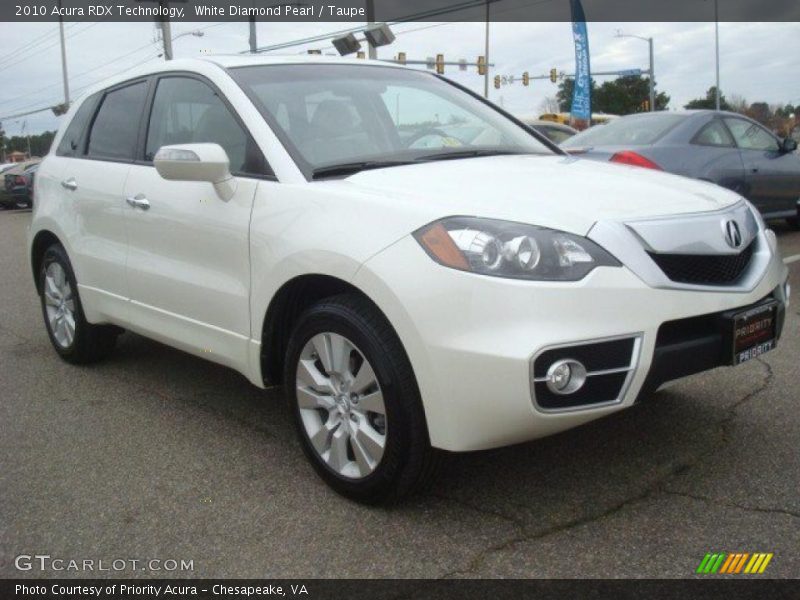 White Diamond Pearl / Taupe 2010 Acura RDX Technology