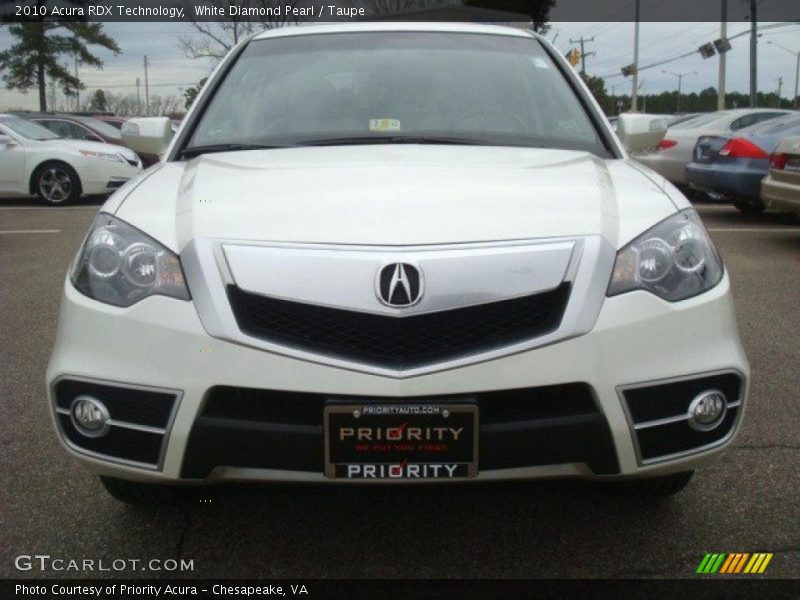 White Diamond Pearl / Taupe 2010 Acura RDX Technology