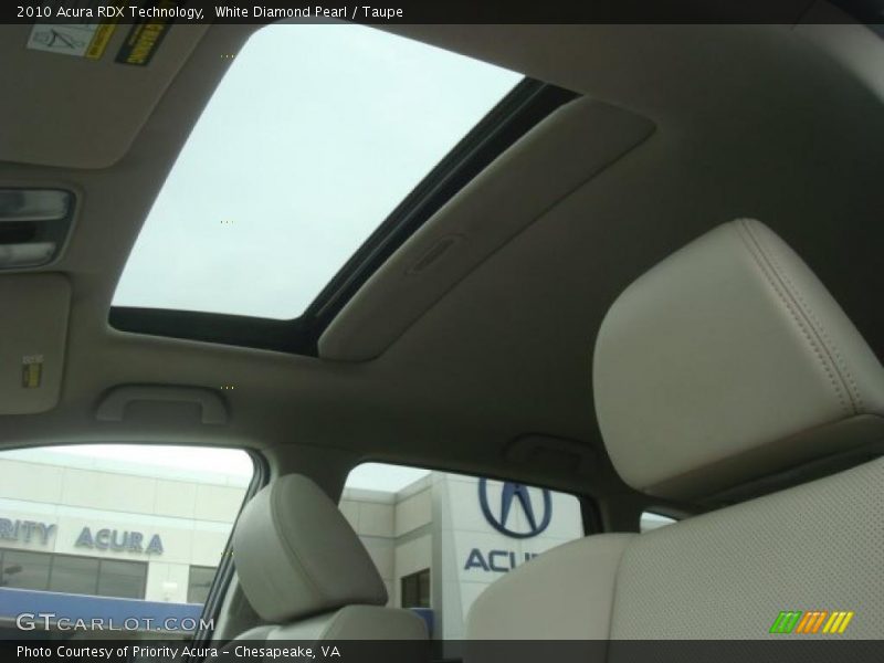 White Diamond Pearl / Taupe 2010 Acura RDX Technology
