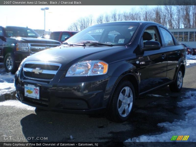 Black / Charcoal Black 2007 Chevrolet Aveo LS Sedan
