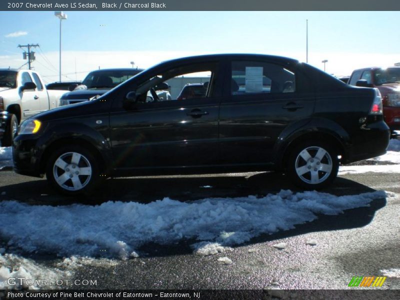 Black / Charcoal Black 2007 Chevrolet Aveo LS Sedan