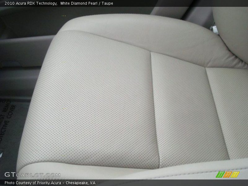 White Diamond Pearl / Taupe 2010 Acura RDX Technology