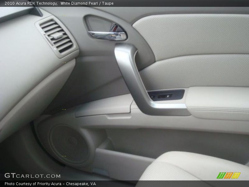 White Diamond Pearl / Taupe 2010 Acura RDX Technology