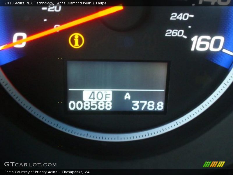 White Diamond Pearl / Taupe 2010 Acura RDX Technology