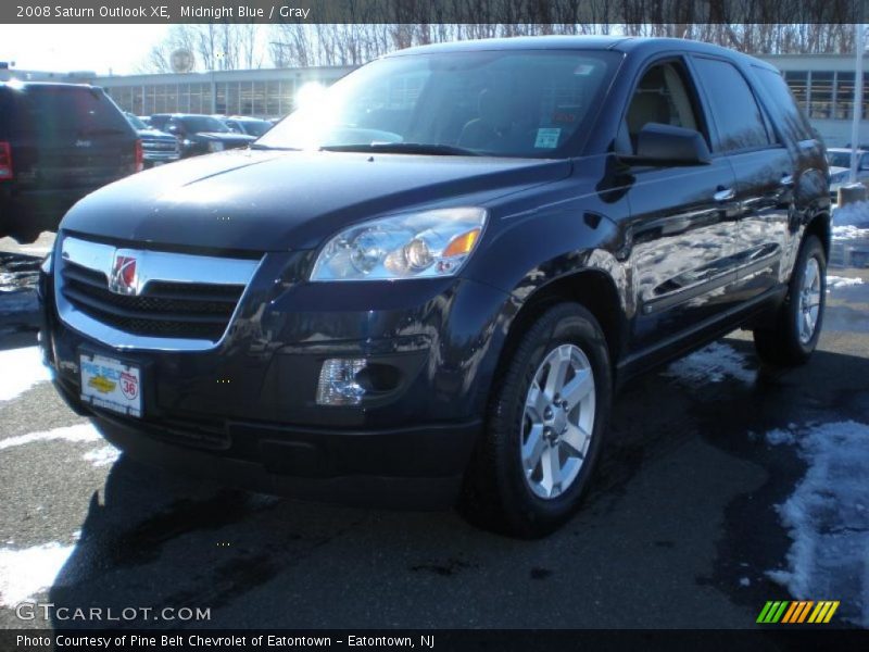 Midnight Blue / Gray 2008 Saturn Outlook XE