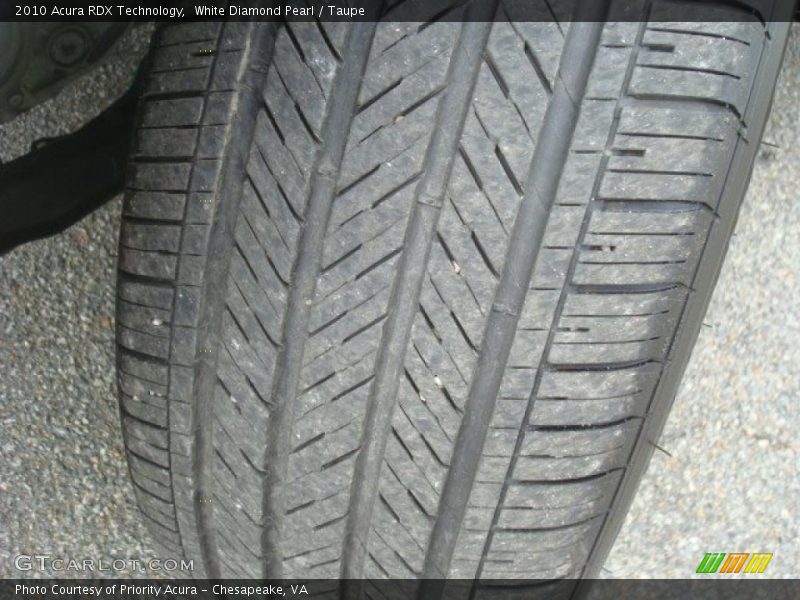 White Diamond Pearl / Taupe 2010 Acura RDX Technology