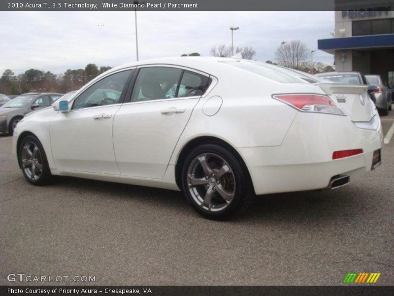 White Diamond Pearl / Parchment 2010 Acura TL 3.5 Technology