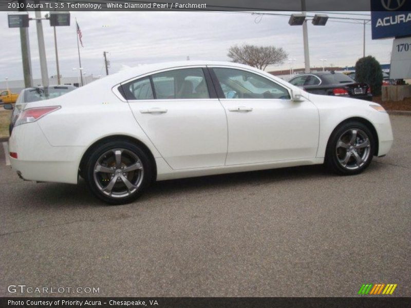 White Diamond Pearl / Parchment 2010 Acura TL 3.5 Technology