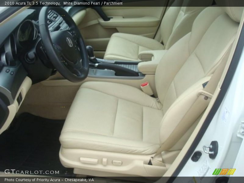White Diamond Pearl / Parchment 2010 Acura TL 3.5 Technology