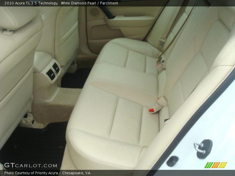 White Diamond Pearl / Parchment 2010 Acura TL 3.5 Technology