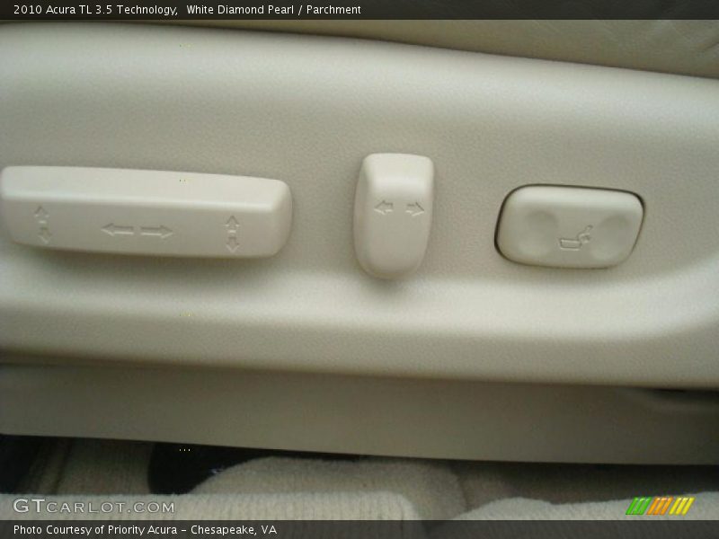 White Diamond Pearl / Parchment 2010 Acura TL 3.5 Technology