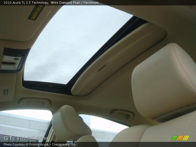 White Diamond Pearl / Parchment 2010 Acura TL 3.5 Technology