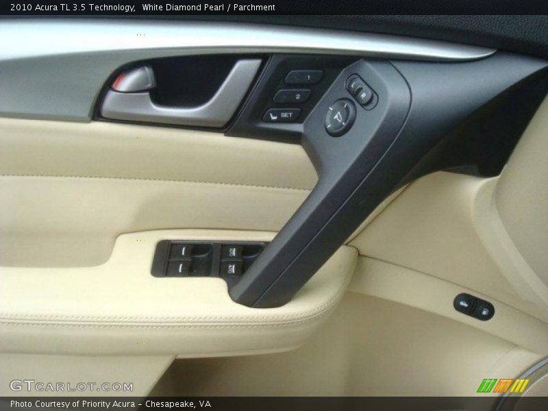 White Diamond Pearl / Parchment 2010 Acura TL 3.5 Technology