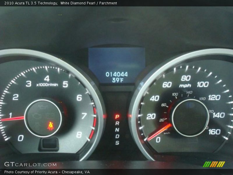 White Diamond Pearl / Parchment 2010 Acura TL 3.5 Technology