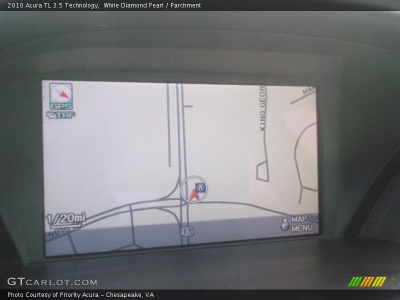 White Diamond Pearl / Parchment 2010 Acura TL 3.5 Technology