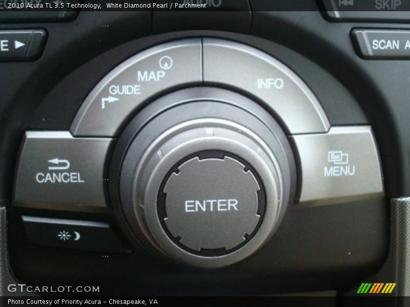 White Diamond Pearl / Parchment 2010 Acura TL 3.5 Technology