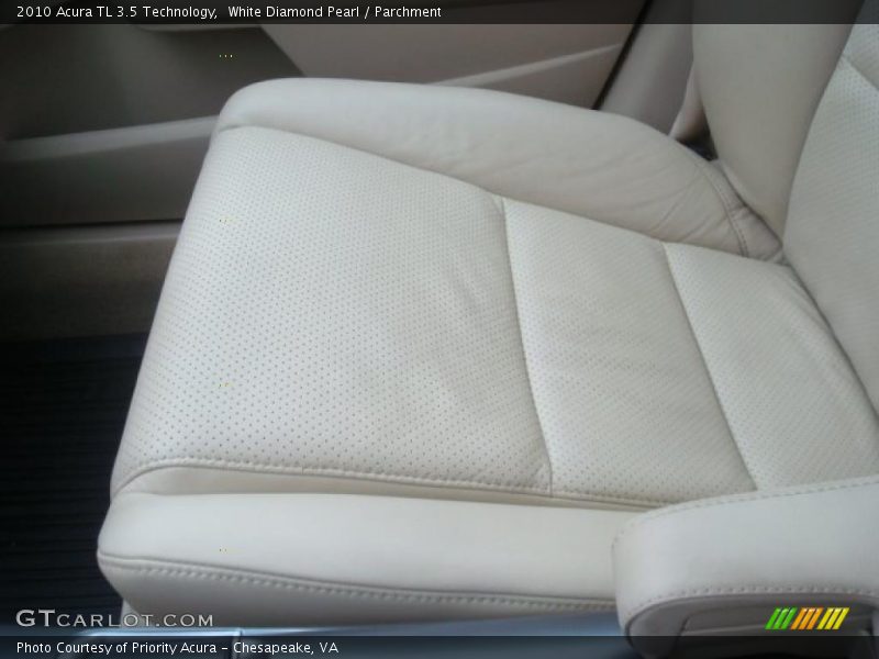 White Diamond Pearl / Parchment 2010 Acura TL 3.5 Technology