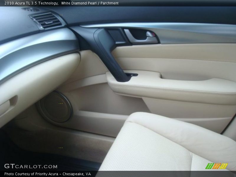 White Diamond Pearl / Parchment 2010 Acura TL 3.5 Technology