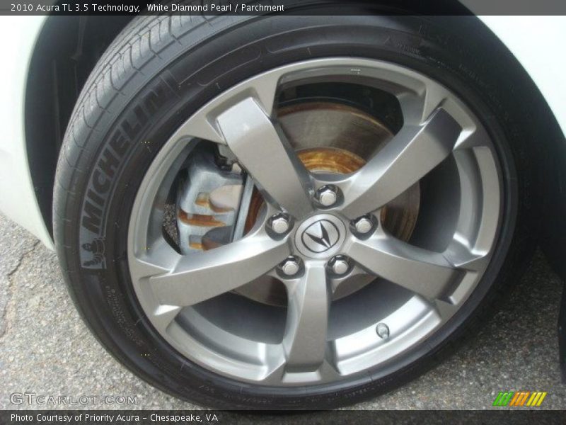 White Diamond Pearl / Parchment 2010 Acura TL 3.5 Technology
