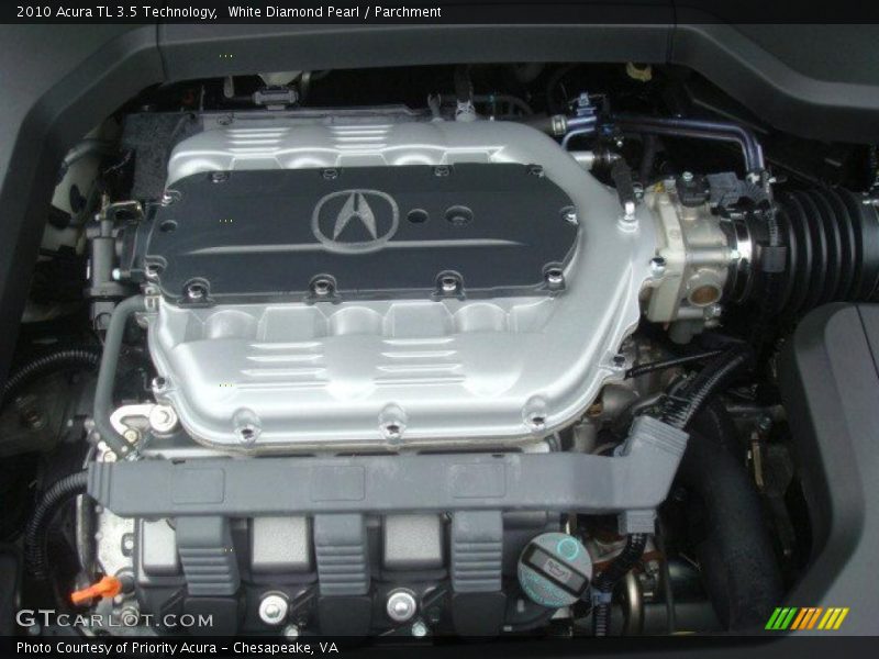 White Diamond Pearl / Parchment 2010 Acura TL 3.5 Technology