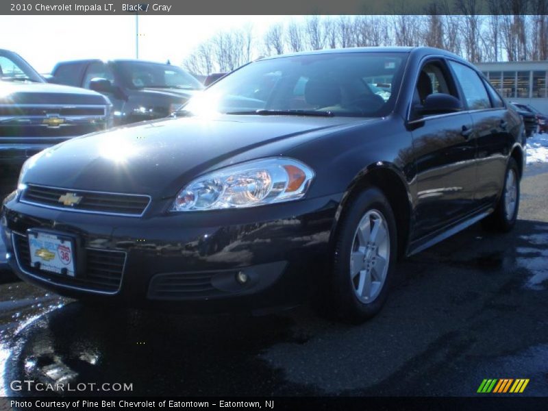 Black / Gray 2010 Chevrolet Impala LT