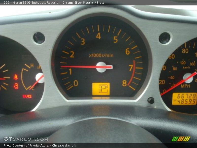 Chrome Silver Metallic / Frost 2004 Nissan 350Z Enthusiast Roadster