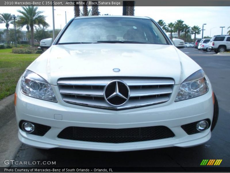 Arctic White / Black/Sahara Beige 2010 Mercedes-Benz C 350 Sport