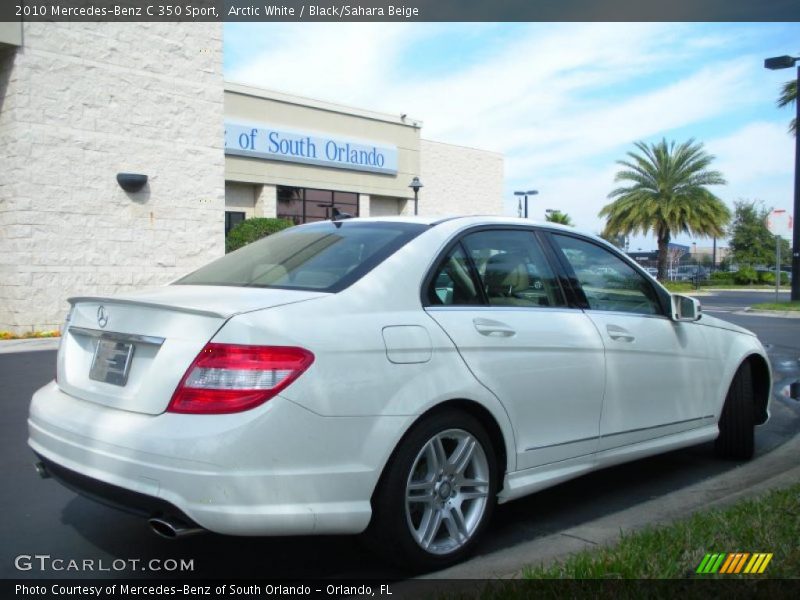 Arctic White / Black/Sahara Beige 2010 Mercedes-Benz C 350 Sport