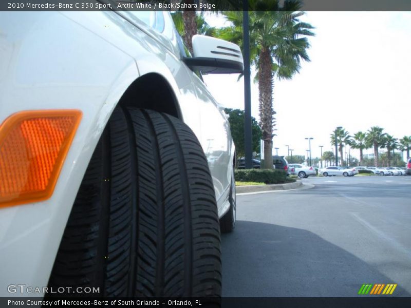 Arctic White / Black/Sahara Beige 2010 Mercedes-Benz C 350 Sport