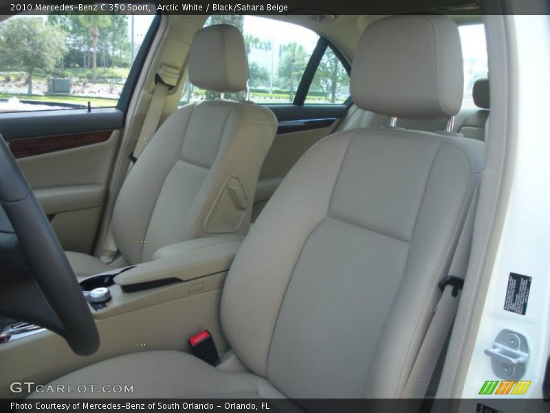 Arctic White / Black/Sahara Beige 2010 Mercedes-Benz C 350 Sport