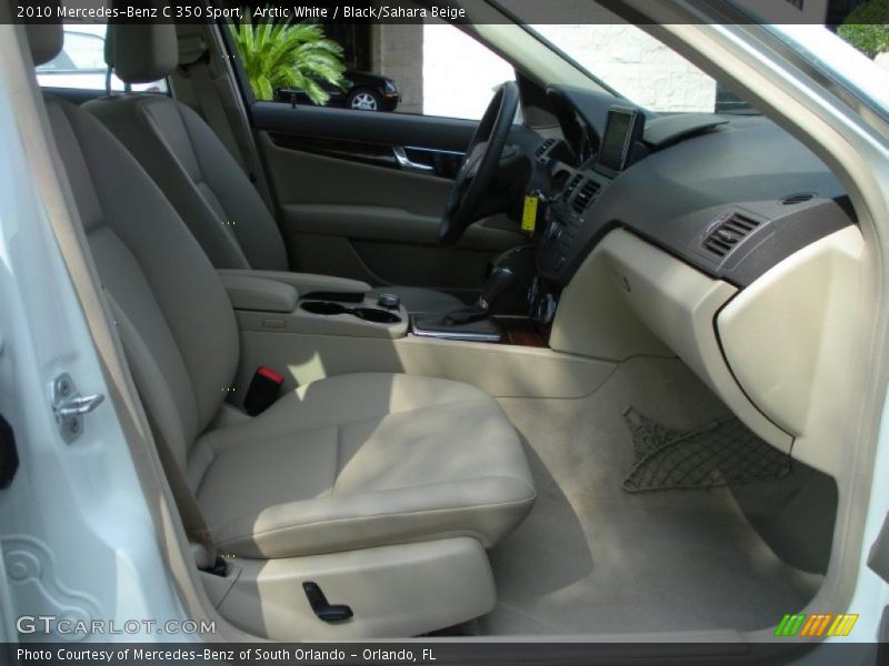 Arctic White / Black/Sahara Beige 2010 Mercedes-Benz C 350 Sport