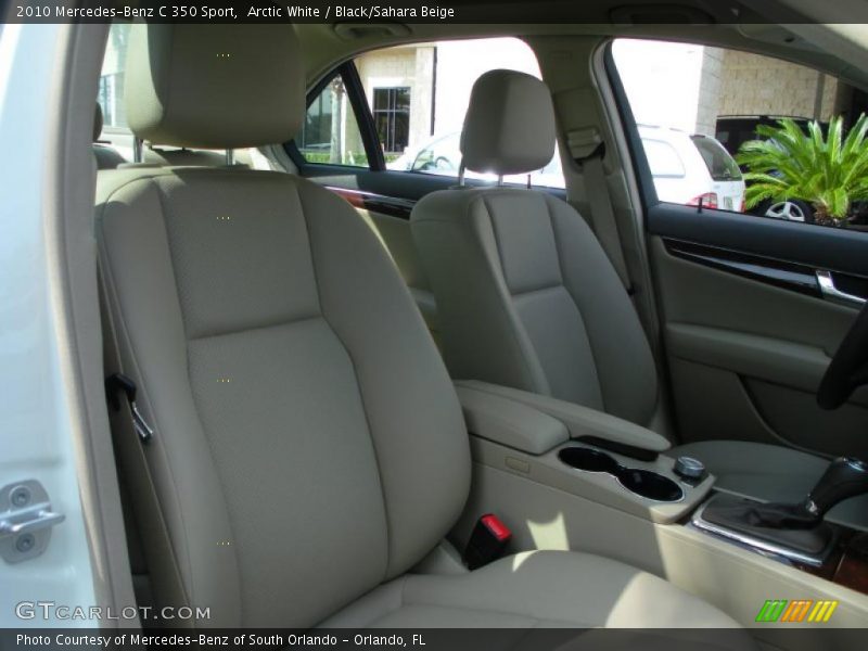 Arctic White / Black/Sahara Beige 2010 Mercedes-Benz C 350 Sport