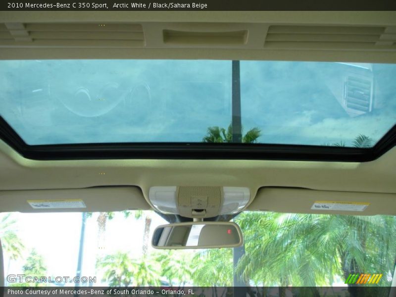 Arctic White / Black/Sahara Beige 2010 Mercedes-Benz C 350 Sport